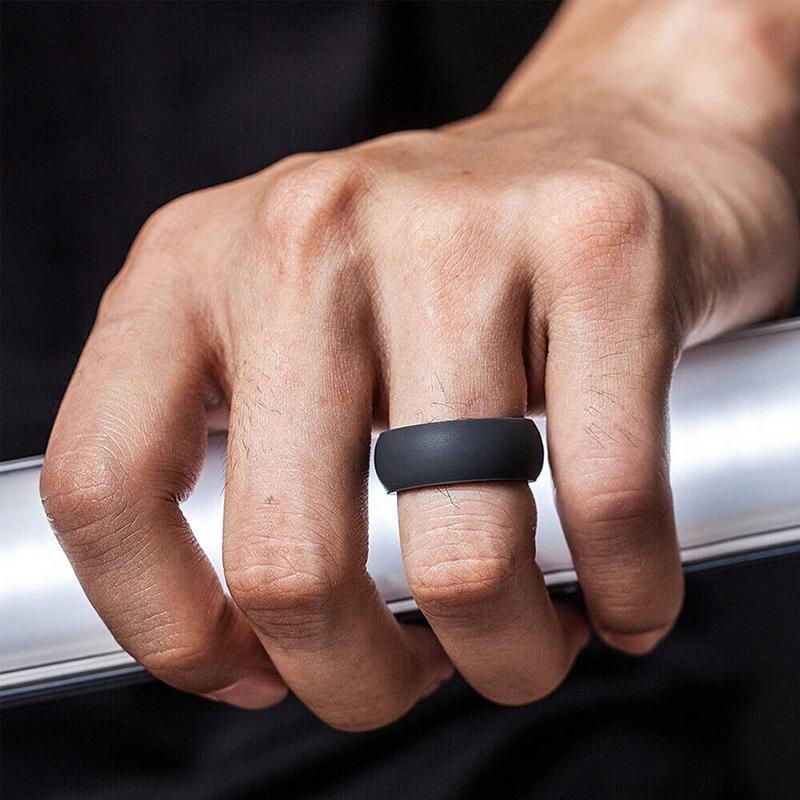 Silicone Rubber Ring Bands 3Pcs - 8
