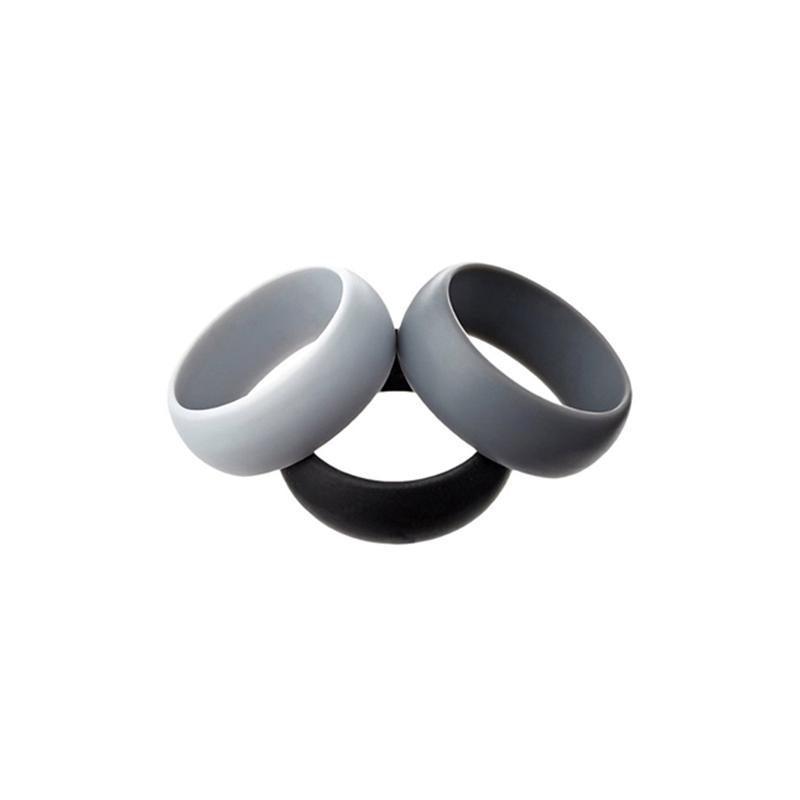 Silicone Rubber Ring Bands 3Pcs - 8