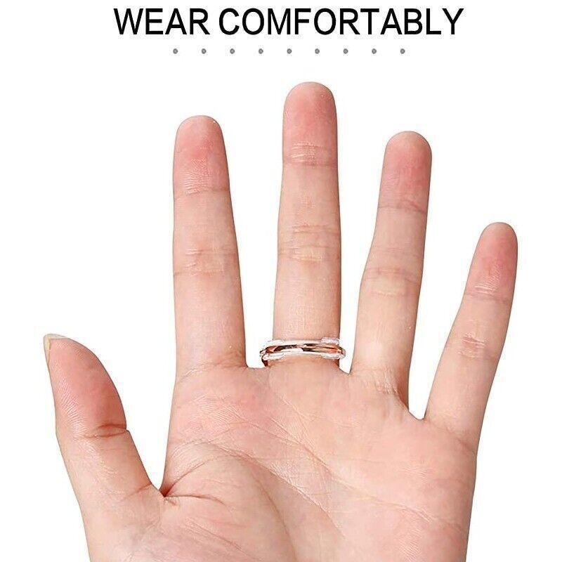 12PCS Ring Size Adjuster Set Invisible Plastic Resizer for Loose Rings Comfort Fit