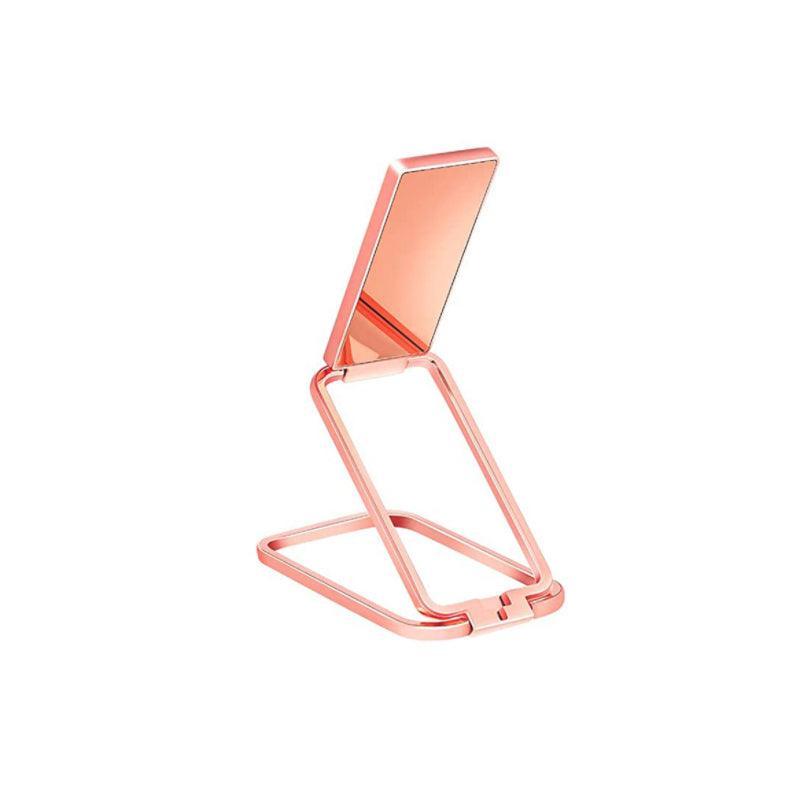Universal Phone Ring Grip Holder Back Mount Stand for Smartphones and Tablets - Rose Red