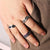 Spinner Rings Mens Womens Fidget Rotating Ring Silver Stainless Steel Size 10 - Silver