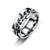 Spinner Rings Mens Womens Fidget Rotating Ring Silver Stainless Steel Size 10 - Silver