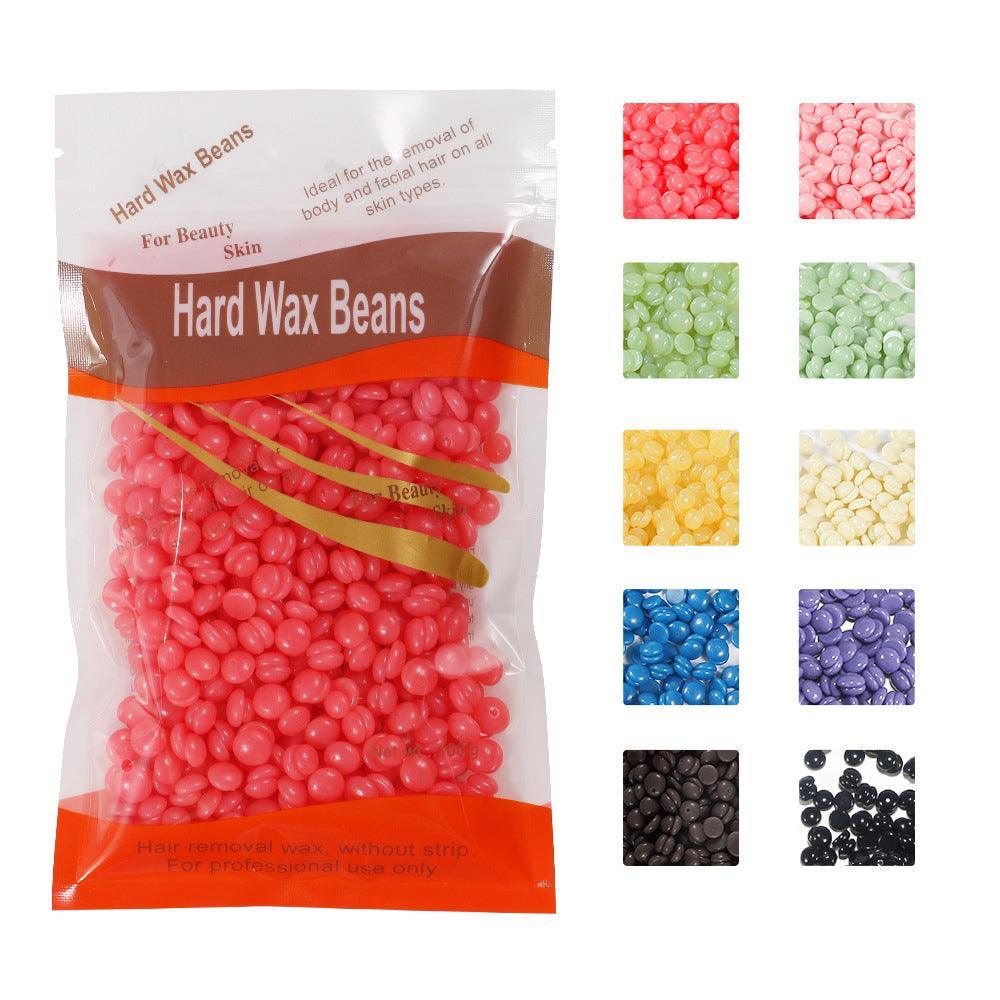 300G Hard Wax Bean No Strip No Pain Hot Film Body Waxing Hair Removal Depilatory - Rose