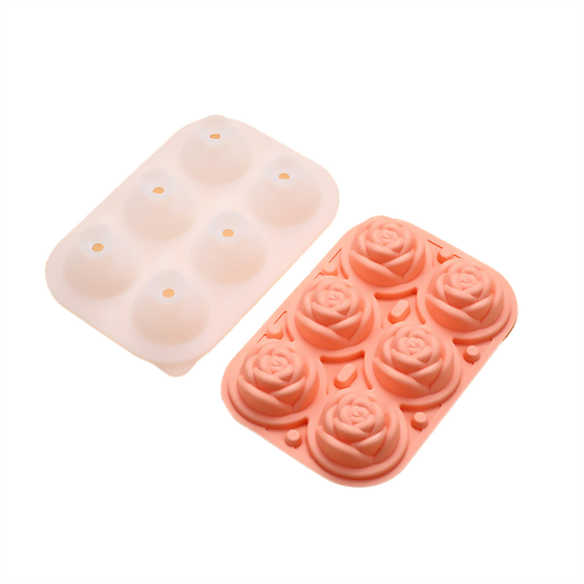 Large Ice Cube Tray Rose Maker Silicone Mold Whiskey Chocolate Jelly Mould DIY - Green