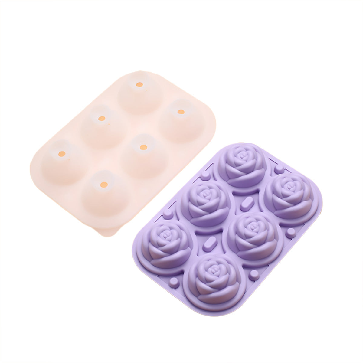 Large Ice Cube Tray Rose Maker Silicone Mold Whiskey Chocolate Jelly Mould DIY - Green