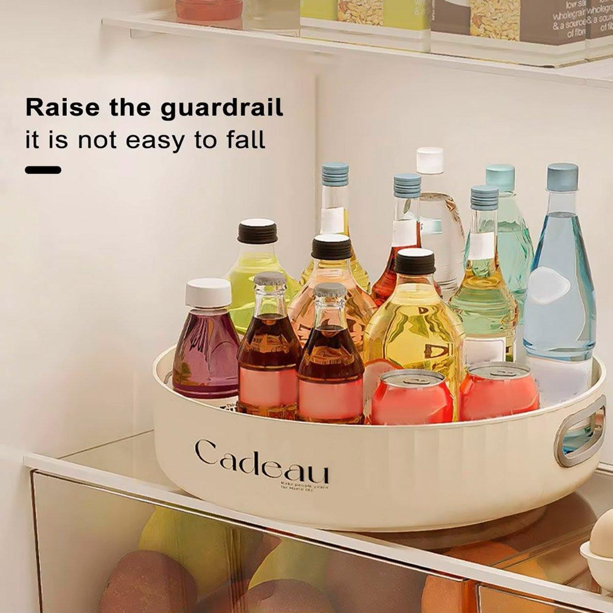 Kitchen Rotating Spice Rack Storage Organizer Multifunctional Round Tray Holder
