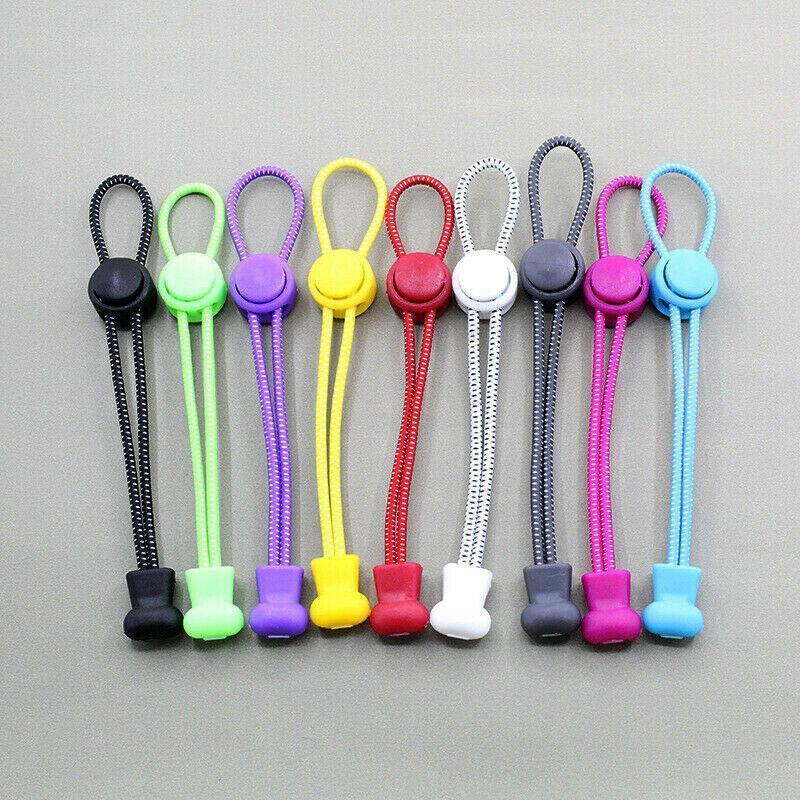 No Tie Elastic Shoelaces with Toggle Locks for Sneakers Running Walking Shoes - Lake Green