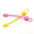 No Tie Elastic Shoelaces with Toggle Locks for Sneakers Running Walking Shoes - Pink