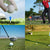 83mm Rubber Golf Tees 30PCS - Colourful Durable Plastic Tees with Soft Cushion Top