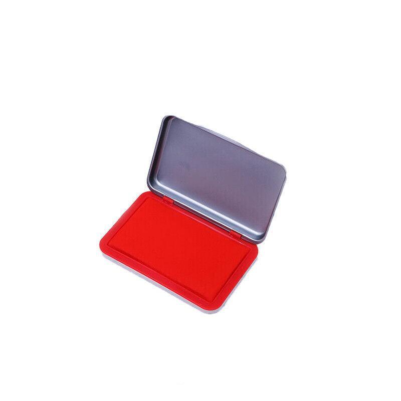 Ink Pad for Rubber Stamps and Fingerprint Crafts Non Toxic Ink for Office and DIY Use - Red