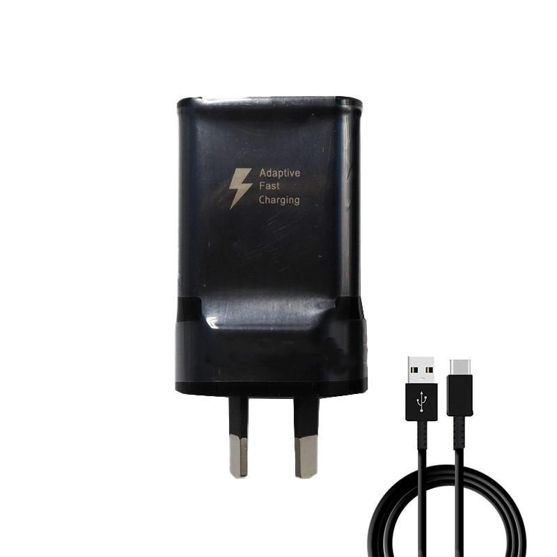 Fast Wall Charger Adapter - Samsung Galaxy S8 S9 S10/ Note 8 9 10 - White Plug (NO CABLE)