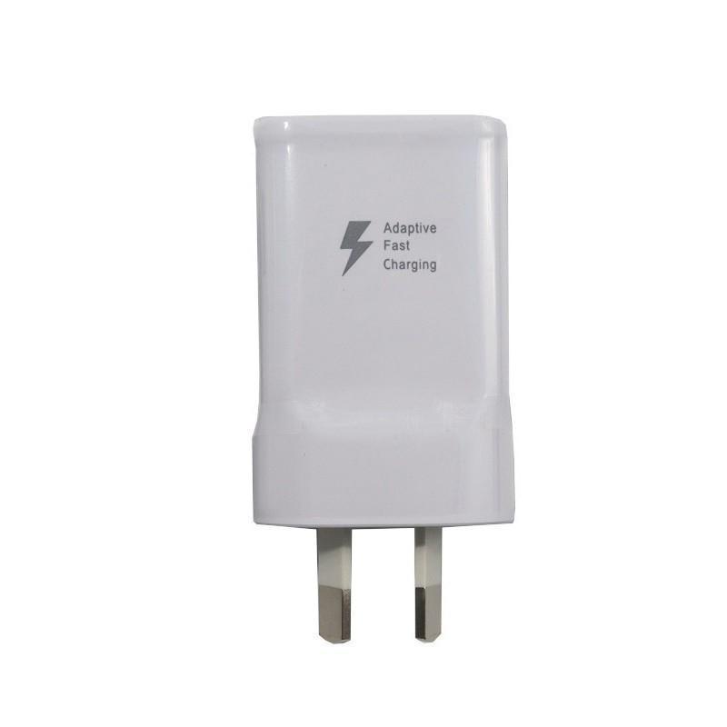 Fast Wall Charger Adapter - Samsung Galaxy S8 S9 S10/ Note 8 9 10 - White USB Type-C Cable (ONLY)