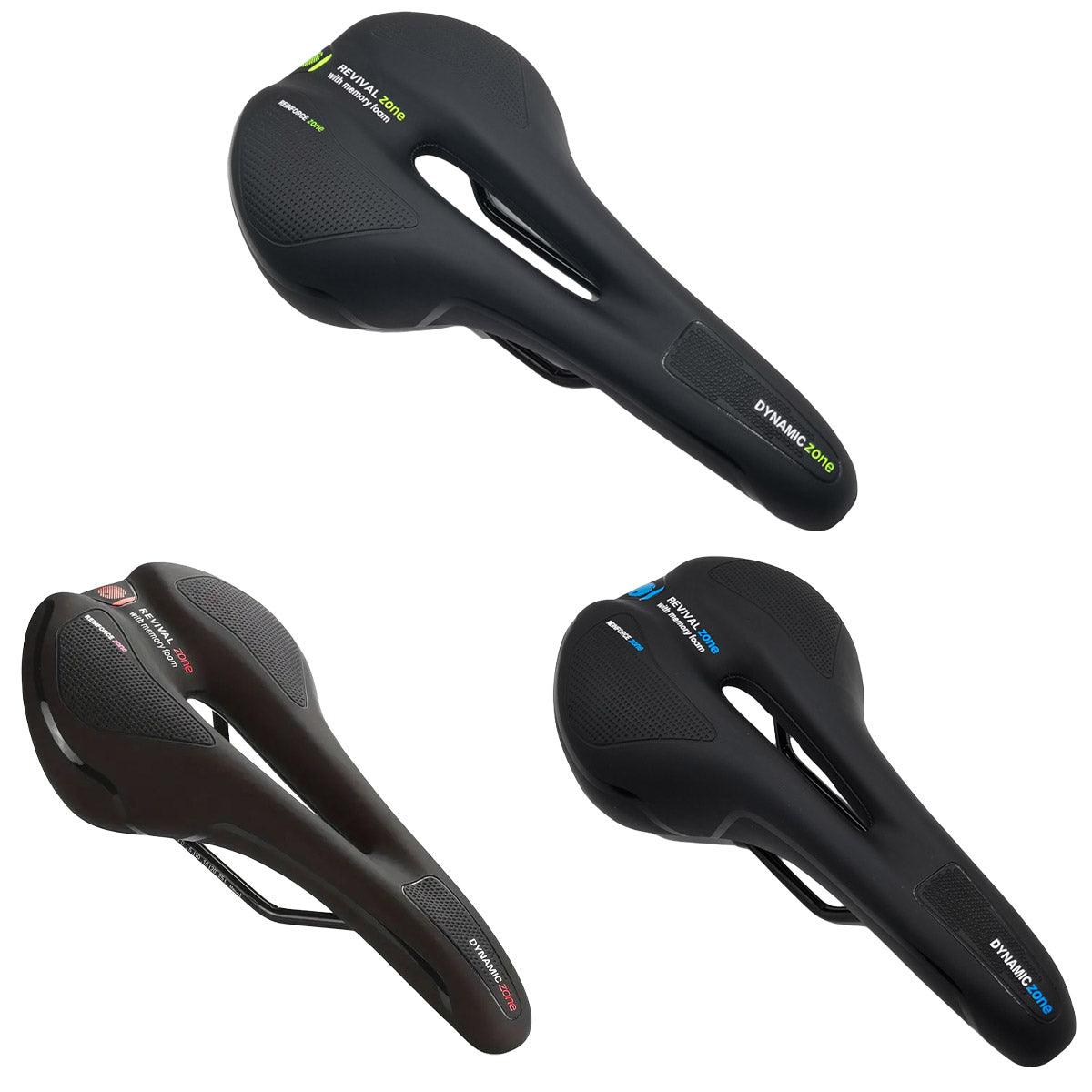 MTB Saddle Hollow Comfort Bicycle Seat Universal Cushion Soft Riding Saddle - Red