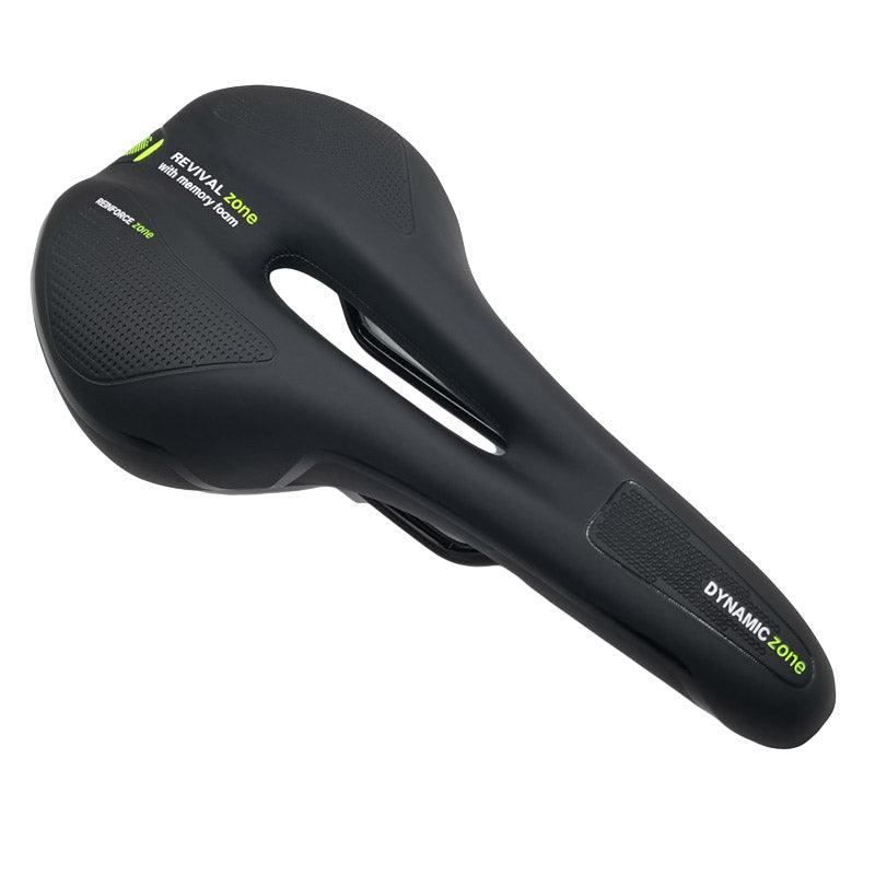 MTB Saddle Hollow Comfort Bicycle Seat Universal Cushion Soft Riding Saddle - Red