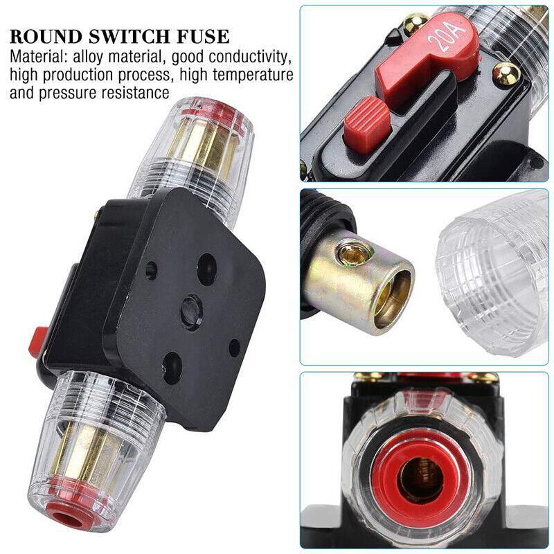 20-150Amp Circuit Breaker Dual Battery Ip67 Waterproof Fuse Manual Reset 12V 24V - 40AMP