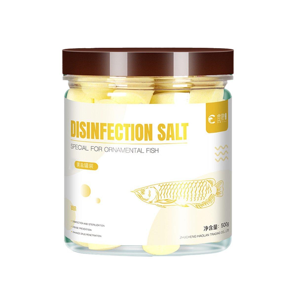 Aquarium Sea Salt Water Treatment Universal Powder For Fish Tank Purification - Yellow