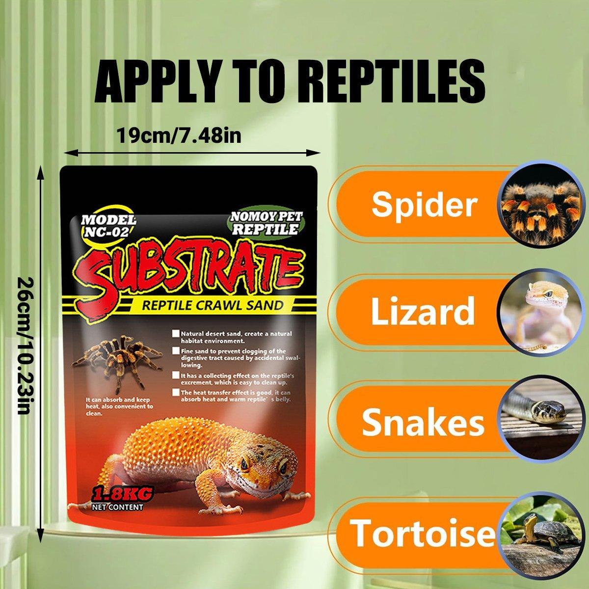 Pet Sand for Tortoises Snakes Lizards Spiders Multi-colour Reptile Habitat Decor - Red