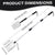 2pcs Long Handle Pet Litter Scoop Climbing Chicken Beach Scoop for Cats Dogs
