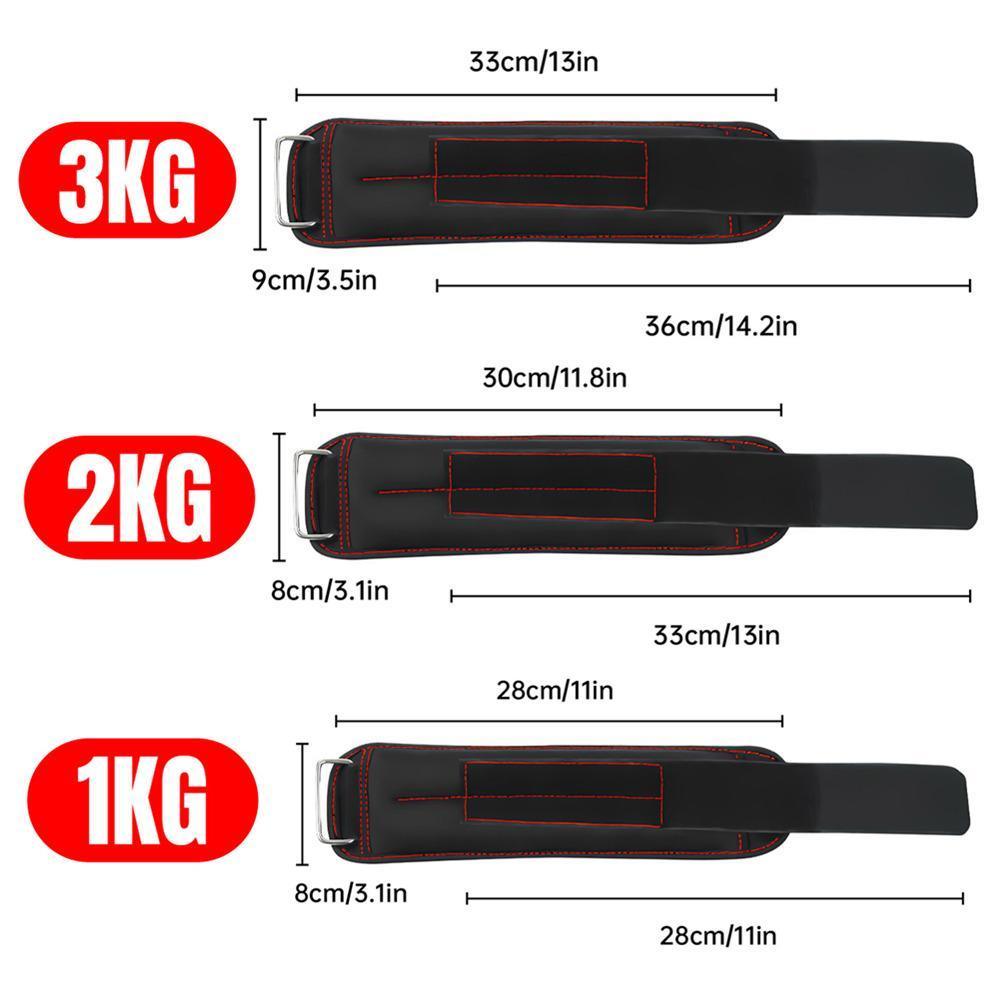 Adjustable Sandbag Gaiter Weight Training Gear for Running and Sports Fitness - Pair of Sandbags (2 x 0.5kg)