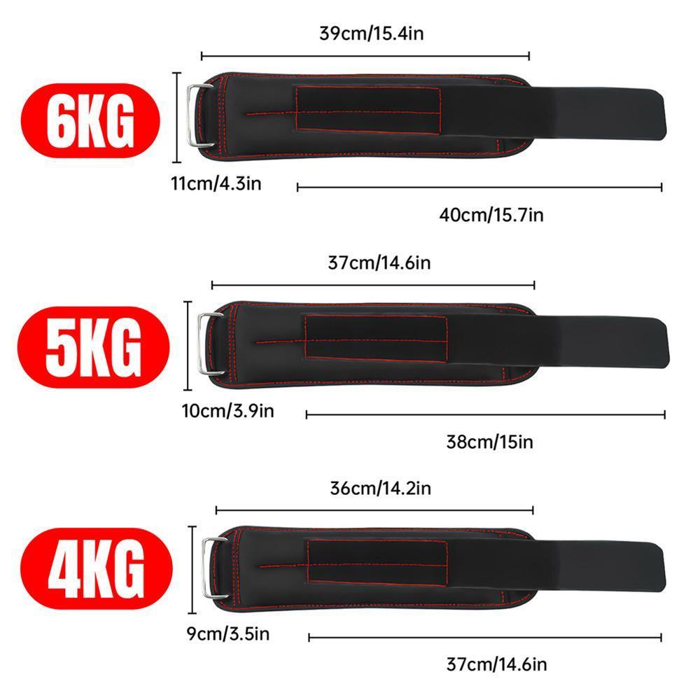 Adjustable Sandbag Gaiter Weight Training Gear for Running and Sports Fitness - Pair of Sandbags (2 x 1.5kg)