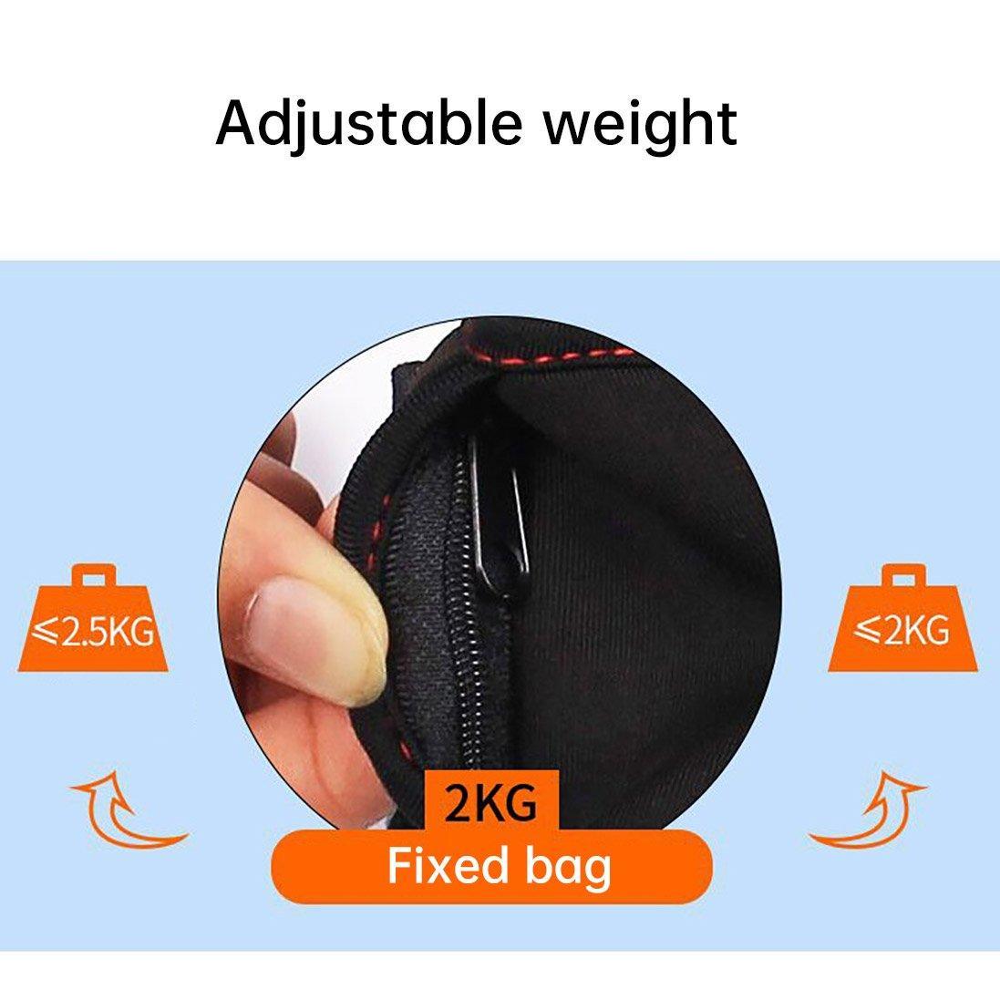 Adjustable Sandbag Gaiter Weight Training Gear for Running and Sports Fitness - Pair of Sandbags (2 x 1.5kg)