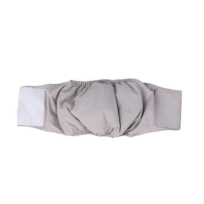 L Male Dog Puppy Nappy Diaper Belly Wrap Band Sanitary Pants Underpants - Yellow