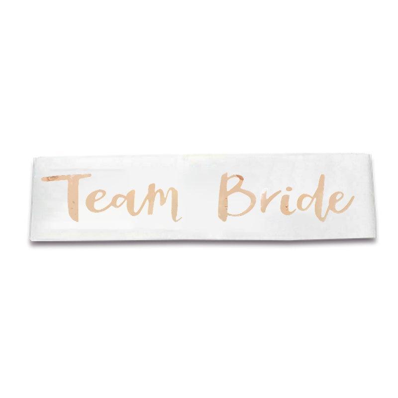 Bridal Party Sash Rose Gold Bride Bridesmaid Maid Honour Mother Hens Night Wear - Bride To Be