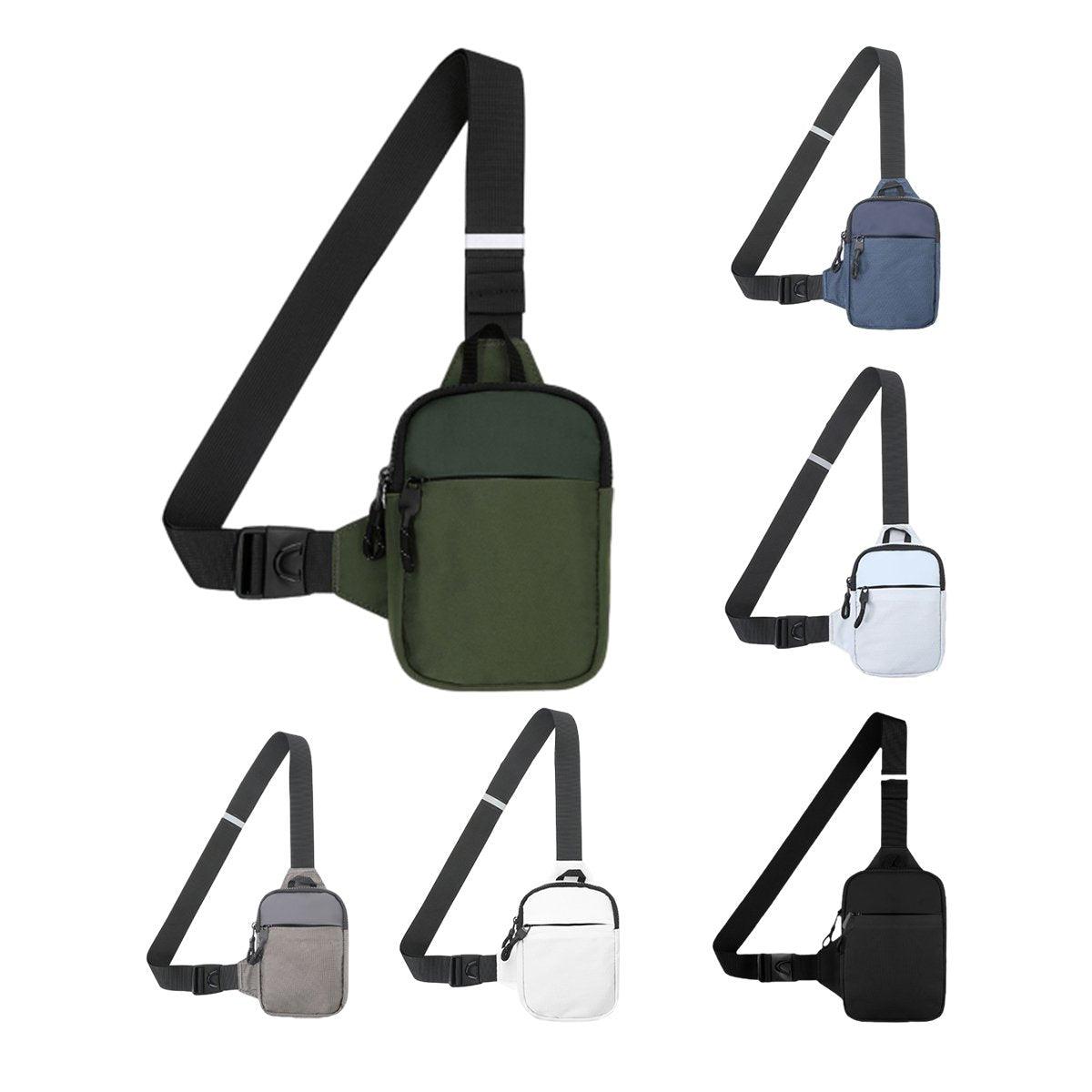 Sports Chest Bag Crossbody Backpack Mini Fashion Satchel for Outdoor Travel - Dark Blue