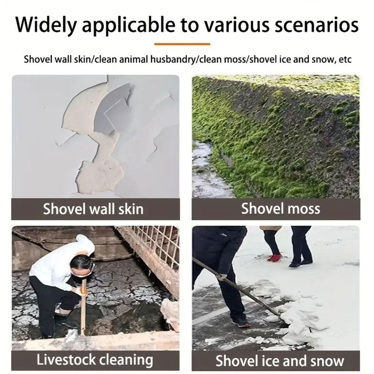 Outdoor Garden Cleaning Shovel Farm Agriculture Planting Shovel Weeding Tool - L