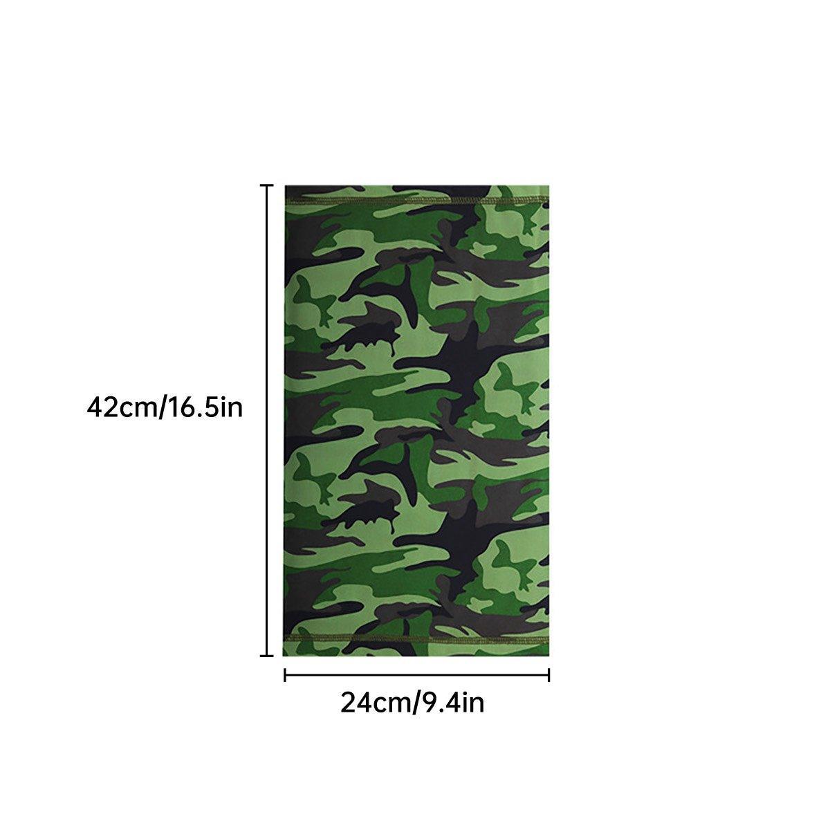 Sunblock Ice Silk Breathable Bandana Bib Face Scarf Fishing Biker Sport Headgear - Black Python