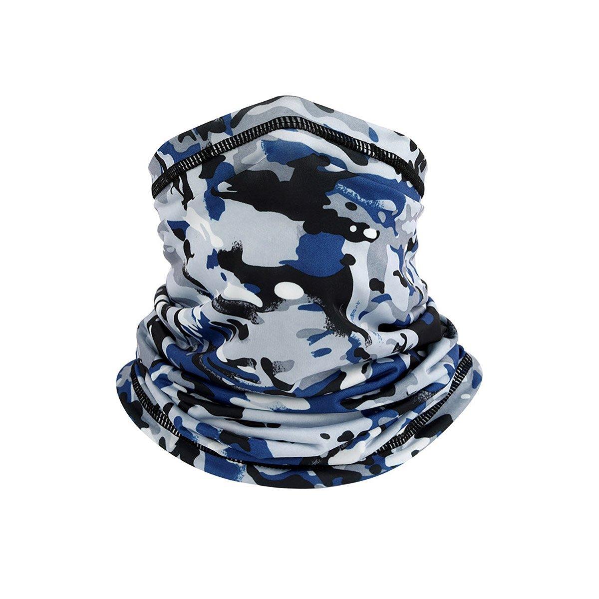 Sunblock Ice Silk Breathable Bandana Bib Face Scarf Fishing Biker Sport Headgear - Camouflage Green