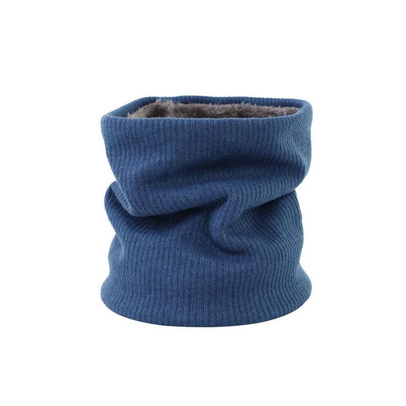 Fleece Neck Warmer Thermal Tube Scarf Winter Snood Hat for Men Women Outdoor - Green