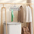 5PCS Non-slip Flocked 11-Hole Hanger for Towels Scarves Ties Drying Storage Rack