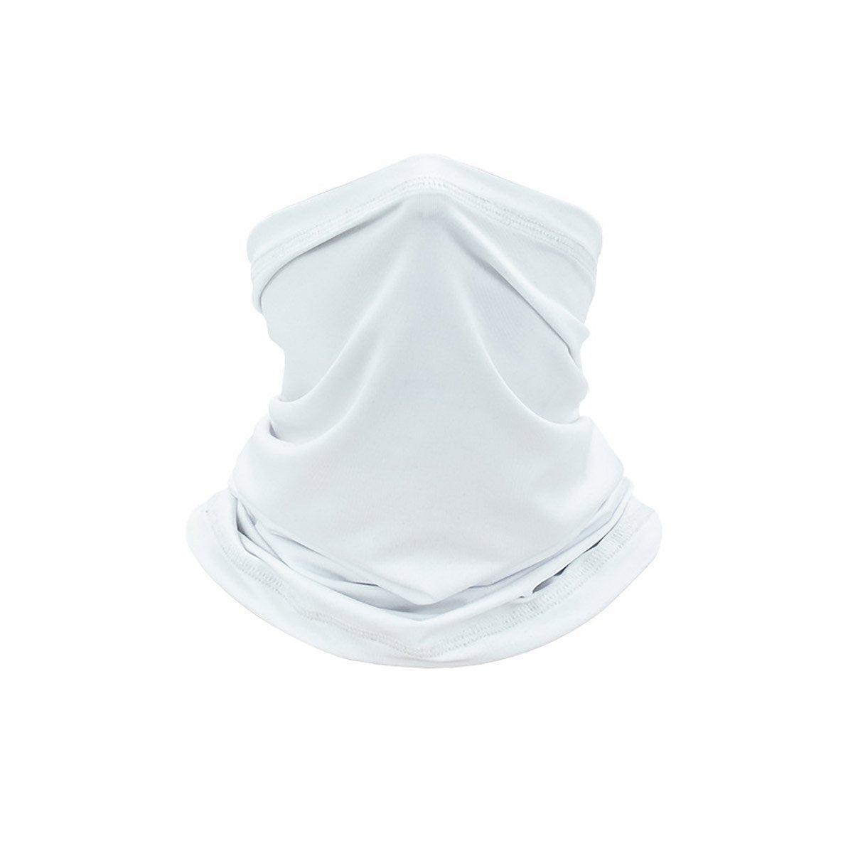 Sunblock Ice Silk Breathable Bandana Bib Face Scarf Fishing Biker Sport Headgear - White
