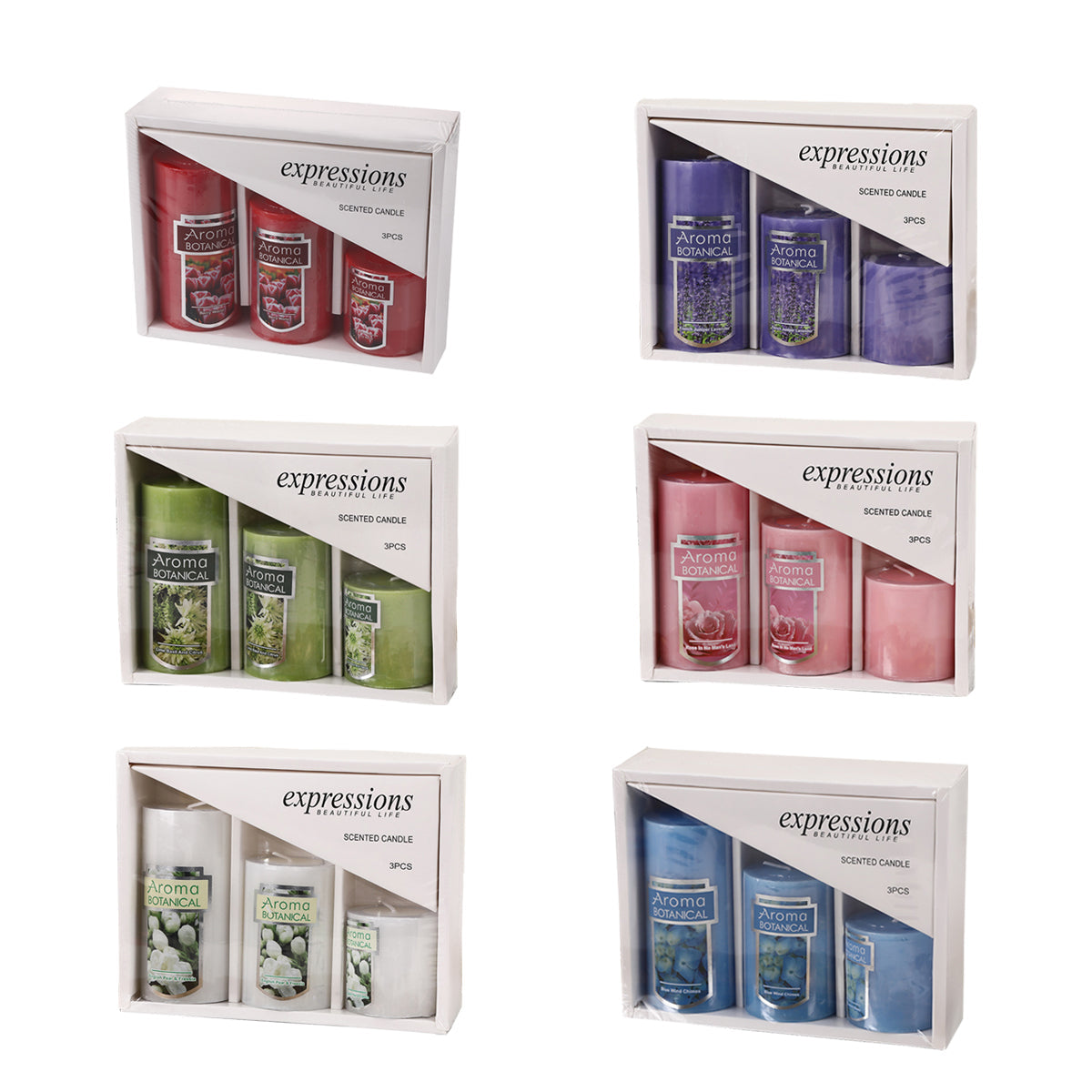 Classic Simple Cylindrical Scented Candles for Home Use Aromatherapy Decoration - Purple