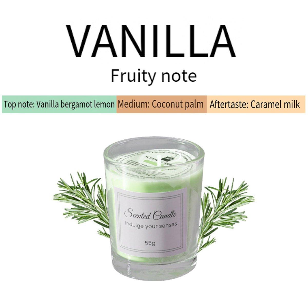 4Pcs Aroma Candles Smokeless Glass Scented Candles Gift Set for Relaxation
