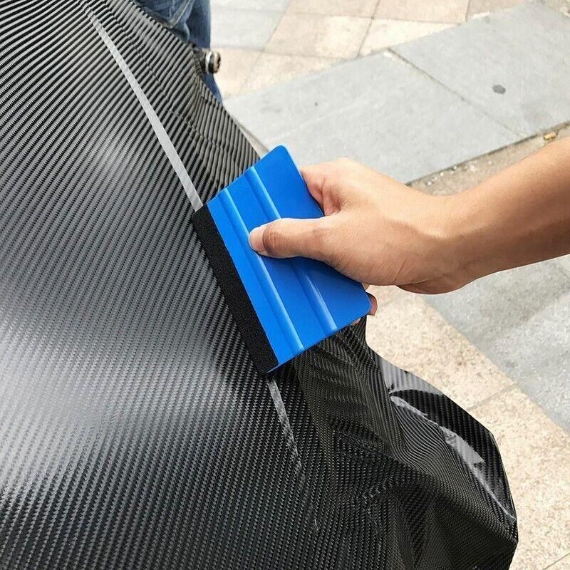 4Pcs Car Wrapping Vinyl Squeegee Scraper Tool Wrap Soft Felt Edge Sticker Tools