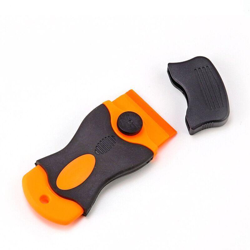 Plastic Razor Blade Scraper or Replacement Blades 10/20/30/50/100PCS Cleaning Tool - 1X Plastic Scraper + 100X Plastic Blades