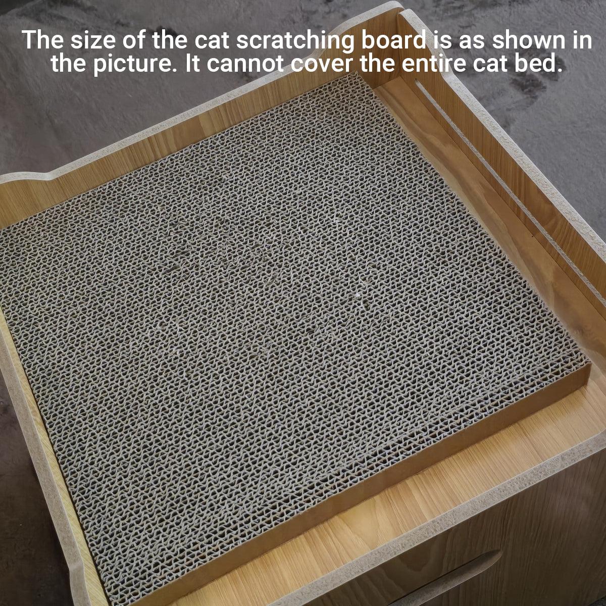Durable Cat Scratcher Lounge Corrugated Scratching Wood Board - Oval