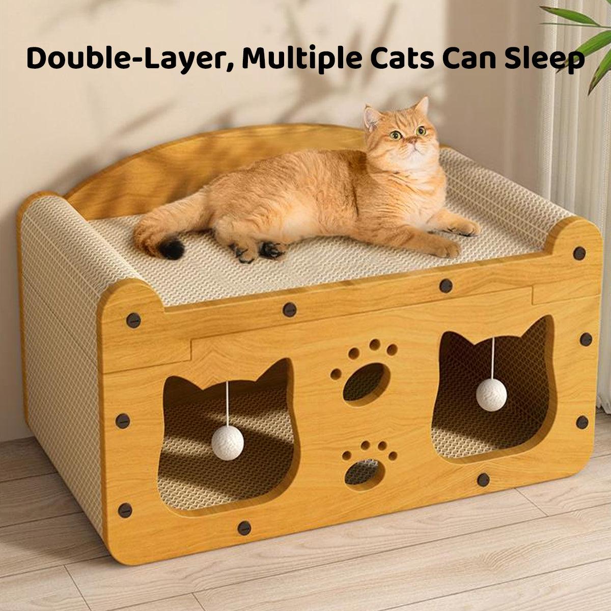 Cat Scratching Board Nest All in One Wear Resistant House Cat Scratching Toy
