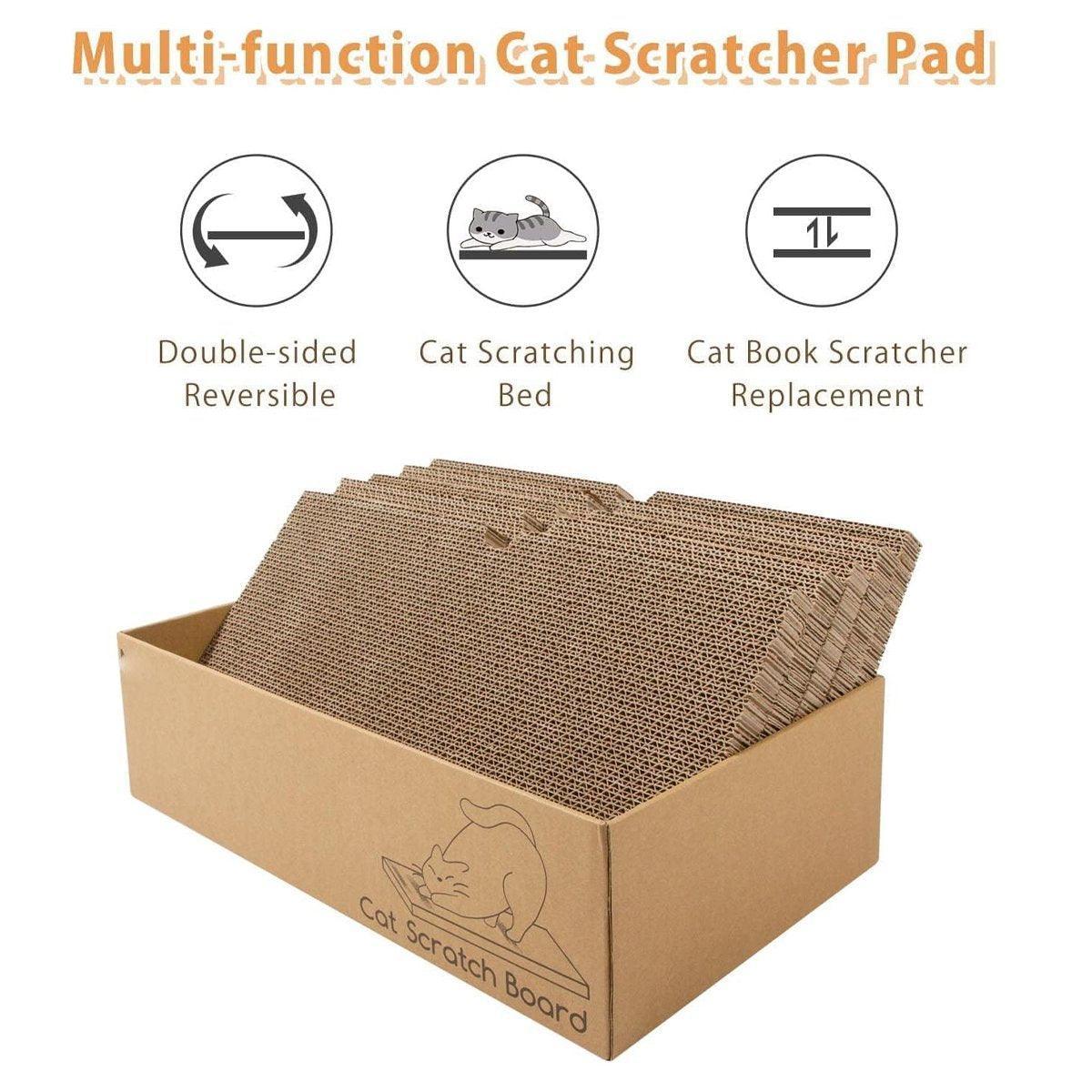 Eco-Friendly Corrugated Cardboard Cat Scratcher Cartoon Design and Play Hole
