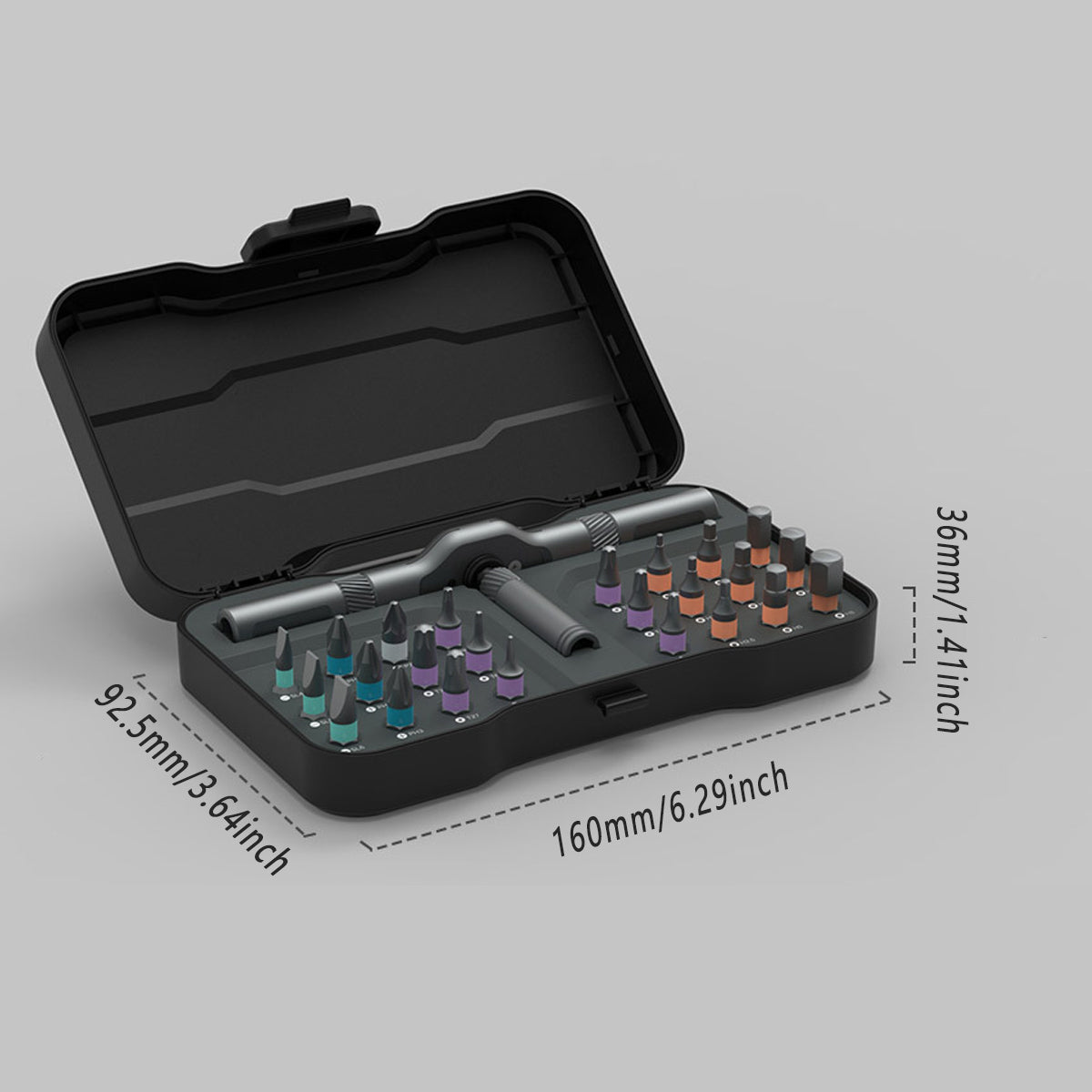 24in1 Ratchet Screwdriver Set Multifunctional Steel Wrench Tool Kit Household