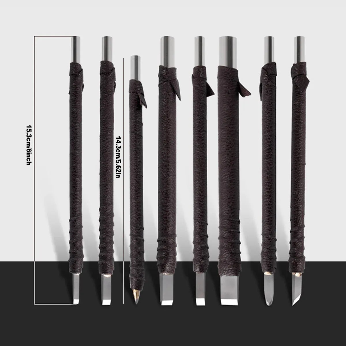 8pcs Seal Engraving Knife Set Engraving Tools Carving Knives for Stone Craft