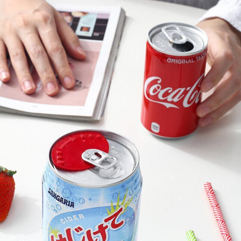 6Pcs Beverage Can Lid Cap Soda Soft Drink Snaps Tops Cover Lock Sealer Protector