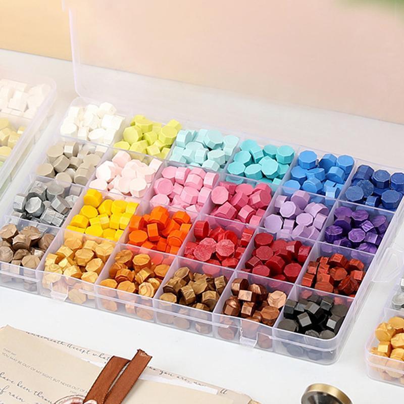 600 X Colour Sealing Wax Mix Metallic Stick Beads Stamp Seal Candle Envelope VIC - Macaron Color
