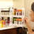 Slide Cabinet Organiser Rack Storage Pantry Kitchen Shelf Spice Jars Can Holder