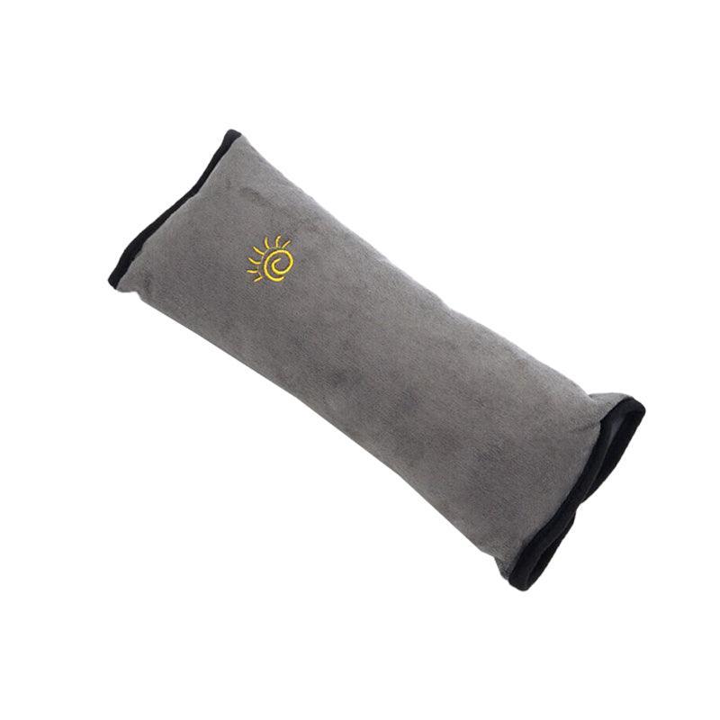 1/2× Soft Plush Car Shoulder Pad and Cushion Pillow for Travel Comfort - Beige