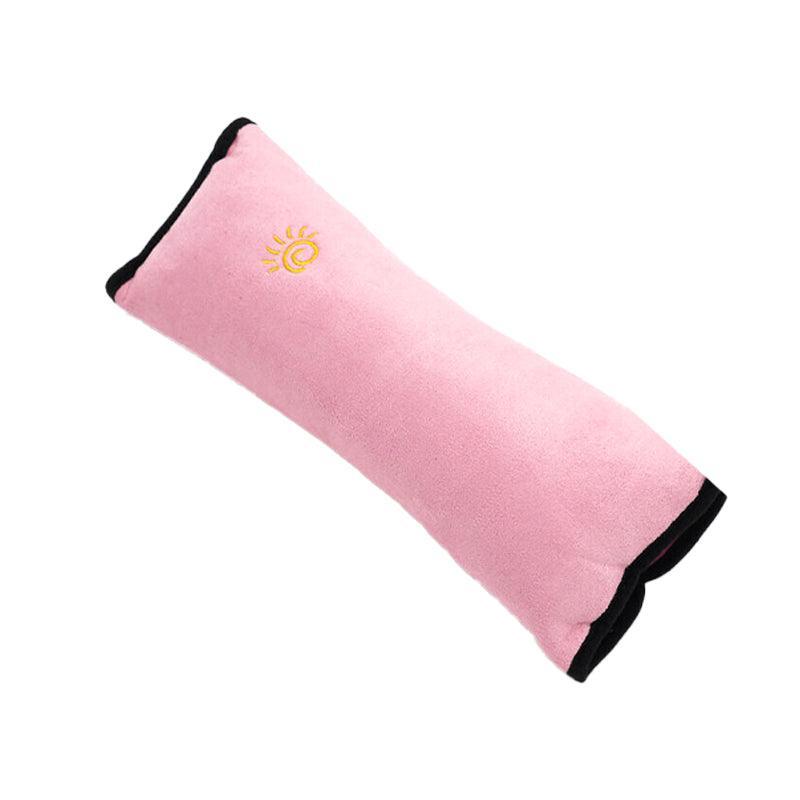 1/2× Soft Plush Car Shoulder Pad and Cushion Pillow for Travel Comfort - Beige