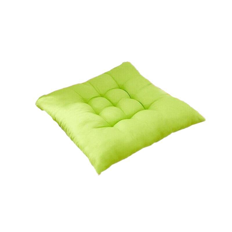 Soft Chair Cushion Pad for Indoor Outdoor Seating Square Seat Cover 35x35cm - Green