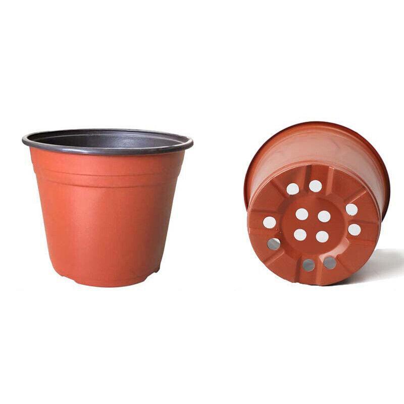 20Pcs Plastic Plant Pots Nursery Garden Seedling Flower Growing Containers - BN180-17.5x14.6cm
